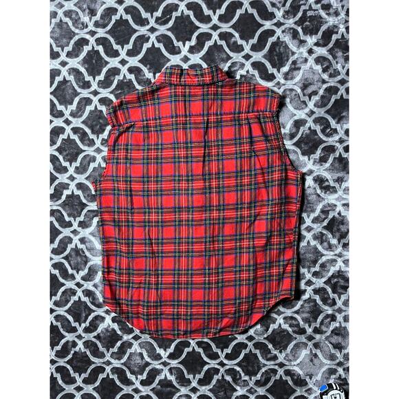 Vintage Abercrombie & Fitch Viyella Wool Blend Flannel Turned Vest Scotland Wove - Picture 7 of 7